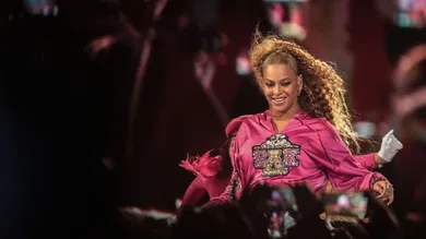 Beyonce performs during the Coachella Valley Music and Arts Festival at Empire Polo Club, April 21, 2019.
Beyonce performs
