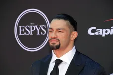 Jul 10, 2019; Los Angeles, CA, USA; WWE personality Roman Reigns arrives on the red carpet at Microsoft Theatre. Mandatory