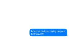 monaleo crying on your birthday