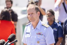 U.S. Coast Guard Briefs The Media On Search Efforts For The Missing Submarine Near Titanic